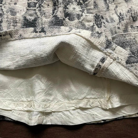 Zara Woman Snake Skin Print Cotton Mini Skirt Women’s Large - Picture 4 of 8